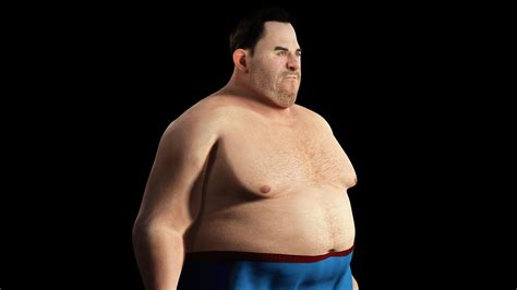 3D model Fat Man naked and clothed VR / AR / low-poly | CGTrader