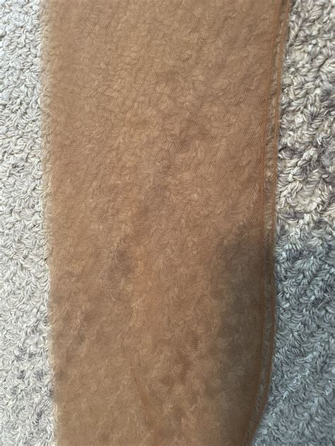 1 Pair Vintage Full Fashioned Nude Garter Stockings 9… - Gem