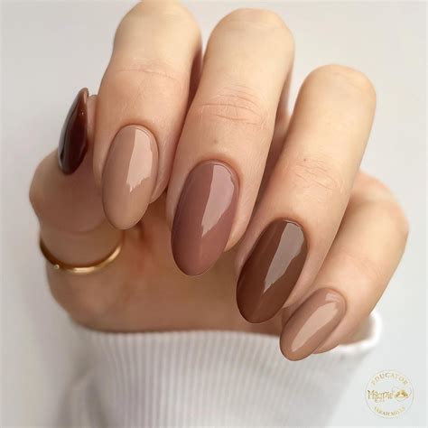 Brown nails - chocolate nails - chocolate - light brown nails - dark ...