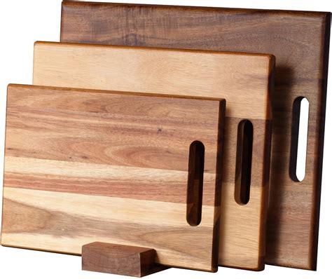 Cutting Boards Set of 3 PCS for Kitchen, Large Wooden Cutting Board Set ...