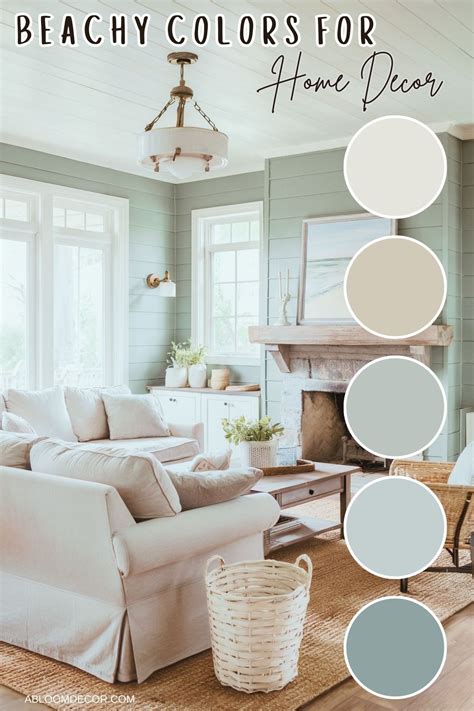 Coastal paint color palette perfect for your beach house – Artofit