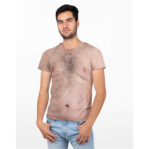 Hairy Chest All Over T shirt Men - Purple Print House