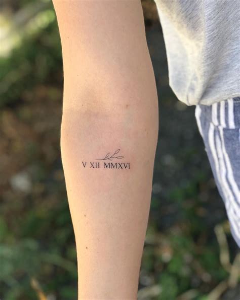 70+ Roman Numeral Tattoos That Will Mark Your Most Memorable Date ...