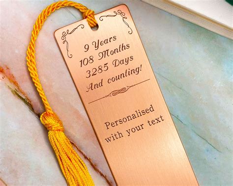 9th Anniversary Gift for Husband Ninth Anniversary Gifts 9 - Etsy UK