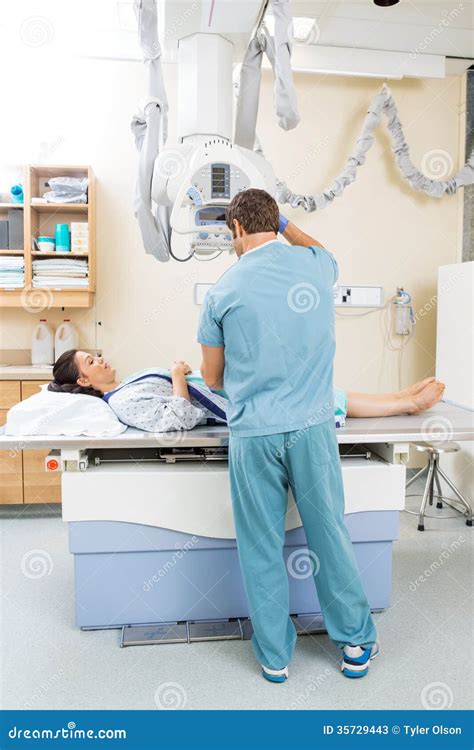 Nurse Preparing Xray for Patient Stock Image - Image of detail, imaging ...