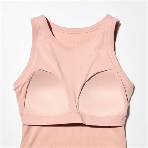 Women's RIBBED CROPPED BRA TOP | UNIQLO CA