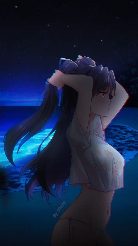 big boobs, anime girls, Fate series, Ishtar (Fate/Grand Order), beach ...