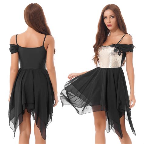 Women Sequins Lyrical Dance Dress Dancing Performa... – Grandado