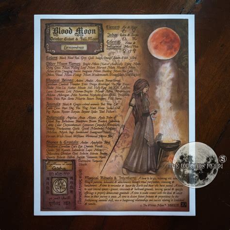 Blood Moon Book of Shadows Artwork – www.thewitchesmoon.com