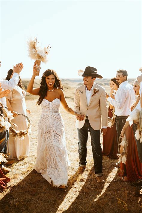 Bohemian western wedding in montana – Artofit