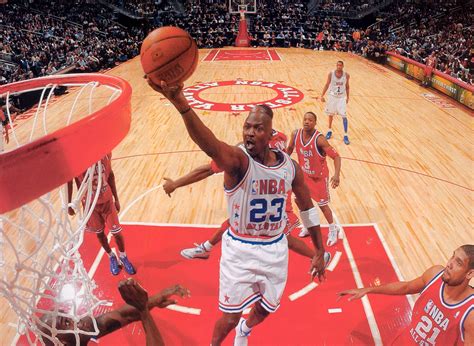 All-Star Game 2003: Jordan Finger Roll Next to Duncan, T-Mac and Shaq ...