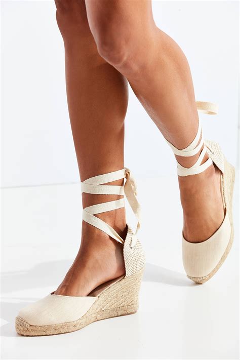 Soludos Linen Espadrille Tall Wedge Sandal | Urban Outfitters | Wedge ...
