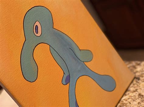 Bold and Brash ORIGINAL Hand Painted Art Canvas Squidward Spongebob ...