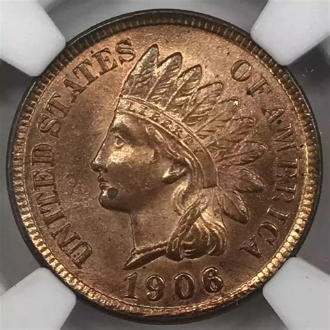 1906 Indian Head Cent NGC MS-64 RB - Old Pueblo Coin