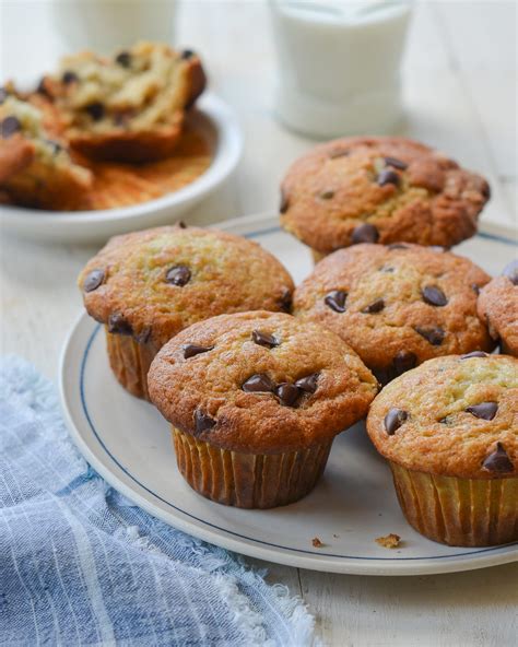 Banana Chocolate Chip Muffins Recipe Chunky Monkey Muffins