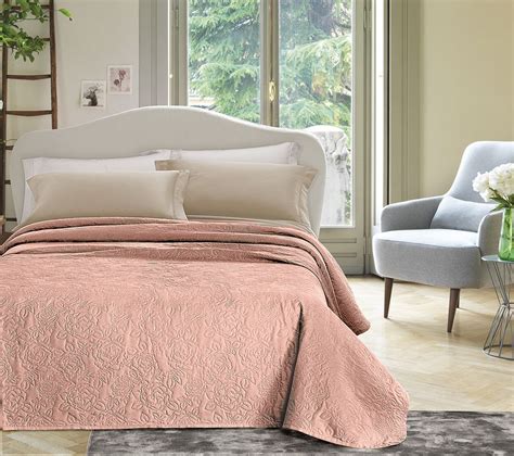 Copriletto Beeweed 220x200 Cm Rosa - 100% Microfibra, Trapuntato, Con 2 Federe - Leggero, Traspirante, Perfetto Per Tutte Le Stagioni