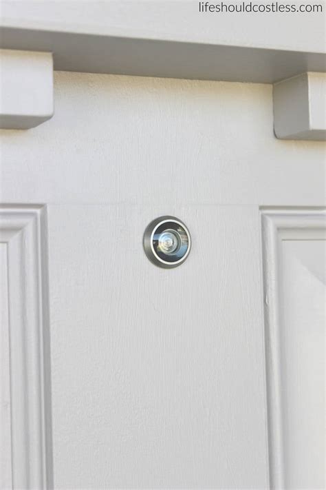 DIY: How To Install A Peep Hole In Your Front Door - Life Should Cost Less
