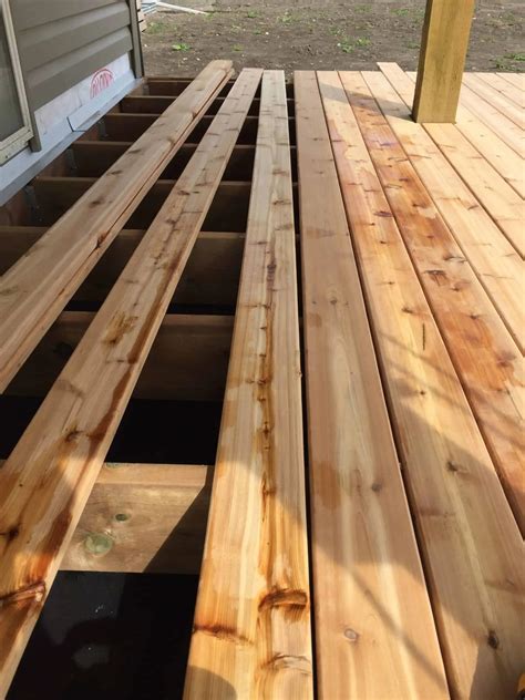 Spacing 5/4 Cedar or Pressure Treated Decking - Decks by E3