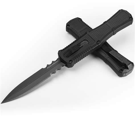Benchmade 3370SGY-1 Claymore OTF AUTO Knife 3.89" CPM-D2 Smoke Gray PVD ...