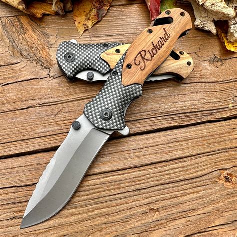 Engraved Pocket Knife Personalized Folding Knife, Gift for Men, Folding ...
