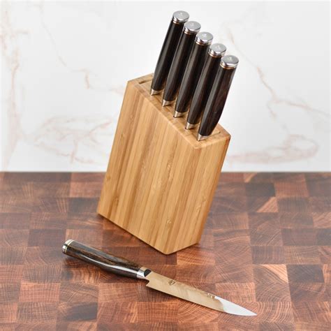 Shun Premier Steak Knife Set with Block - 6 Piece - Cutlery and More