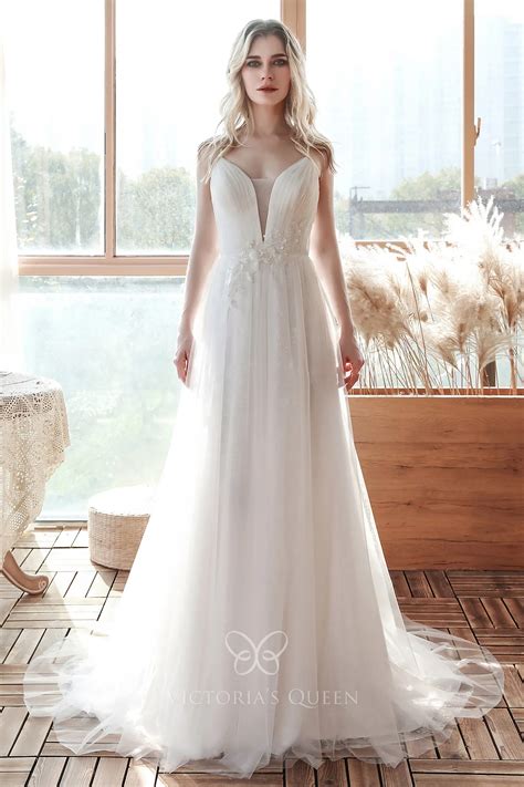A Line Casual Wedding Dress