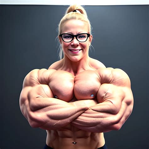a triumphant beautiful Swedish woman, HUGE female bodybuilder with ...