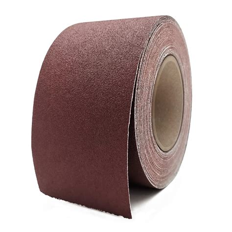 180 Grit Sandpaper Roll, 3 Inch x 49 Feet Emery Cloth Roll Aluminum ...