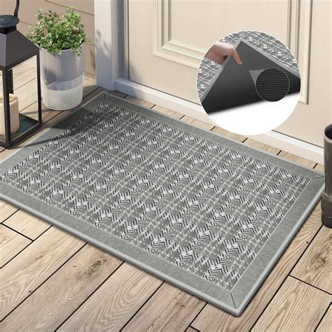 Amazon.com: GOYLSER Water Absorbent Door Mat, Washable Entrance Rug ...