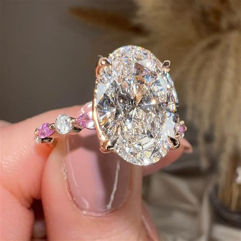 Pink Diamond Rose Gold Engagement Ring