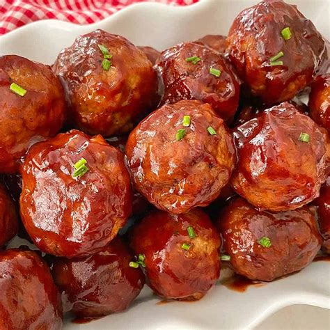 Cranberry Barbecue Meatballs in the Slow Cooker - Happy Simple Living
