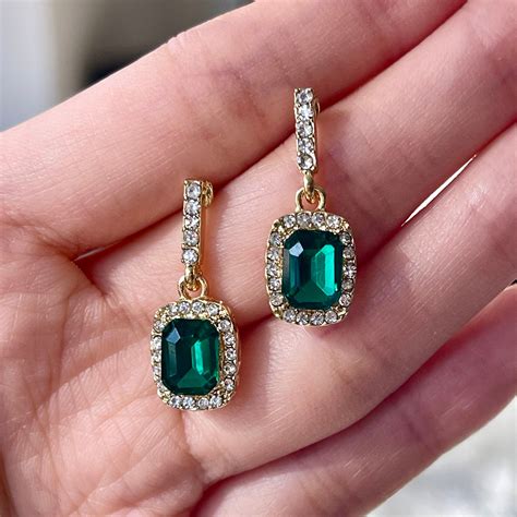 Emerald earrings – Artofit