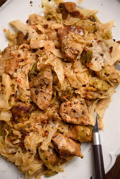 Pork With Cabbage (one-pot, simple + easy) - Real Greek Recipes