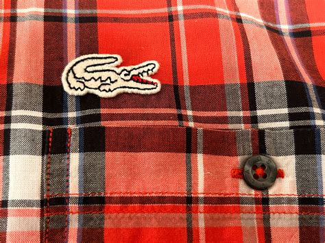 Lacoste Sport Devanlay Men's Plaid Shirt 43 Pre-owned - Gem