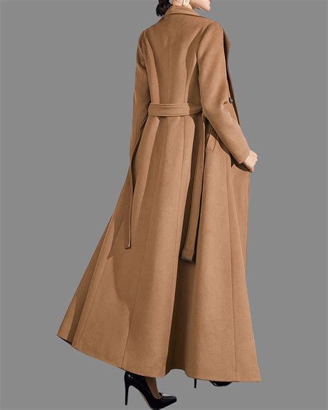 Wool Coat Women Cashmere Winter Coat Long Jacket Double - Etsy