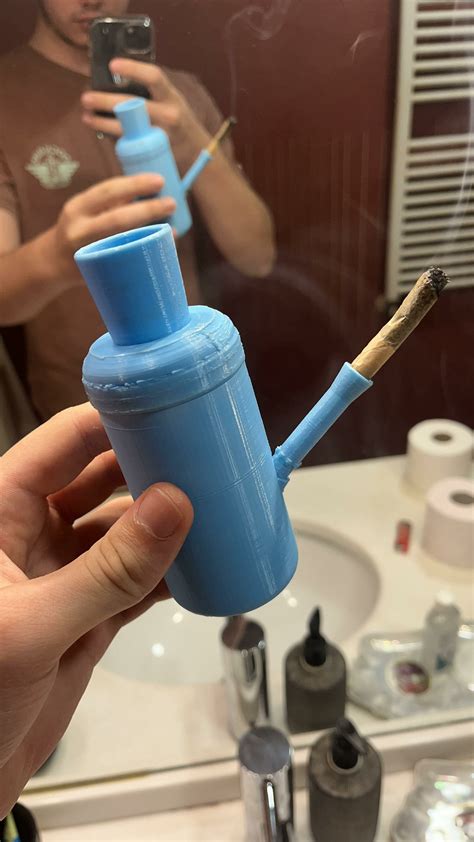 3D print portable joint Bong (4 pieces + all fit inside) • made with ...