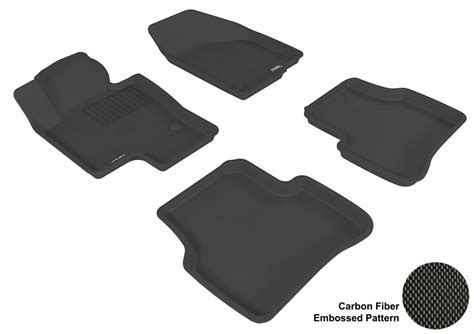 3D MAXpider L1VW01501509 Floor Mat Set; Black; Carbon Fiber Texture ...
