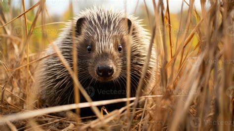 porcupine hidden predator photography grass national geographic style 35mm documentary wallpaper ...