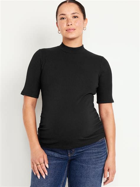 Mock Neck T Shirt