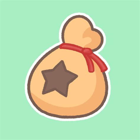 Animal Crossing Bell Bag ACNH Vinyl Sticker | Etsy