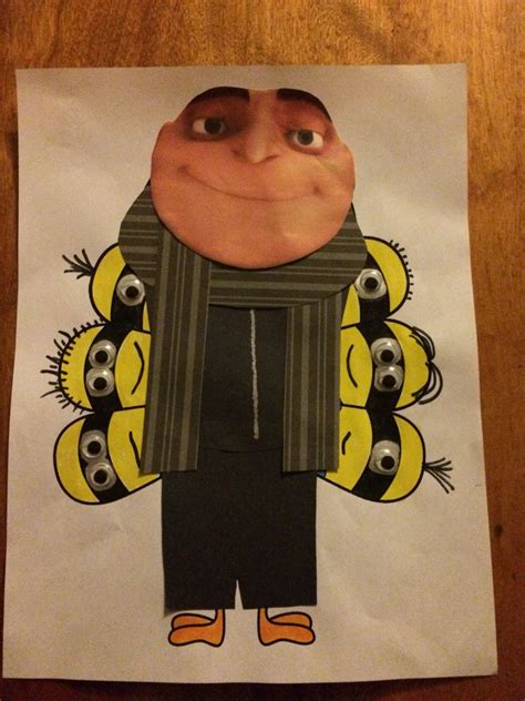 Minion Turkey Disguise Template - Printable And Enjoyable Learning