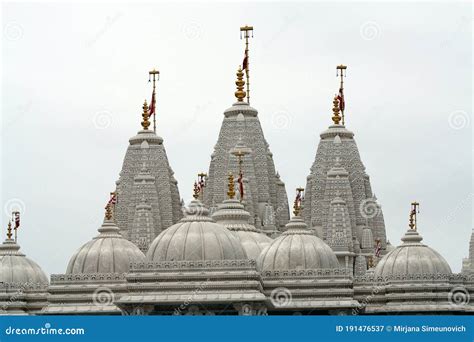 The BAPS Shri Swaminarayan Mandir in Etobicoke Stock Image - Image of ...