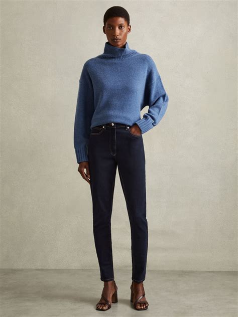 Reiss Petite Skinny Jeans in Dark Blue - REISS