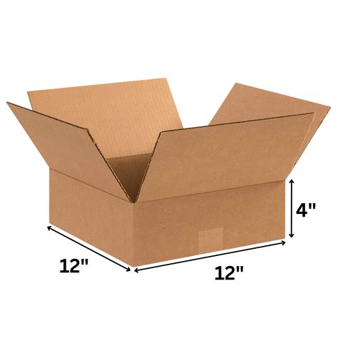 12 x 12 x 4" Single Wall Cardboard Box (319 x 309 x 105mm)