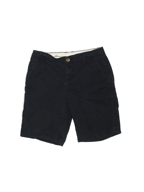 Eddie Bauer 100% Cotton Solid Black Khaki Shorts Size 6 - 69% off | ThredUp