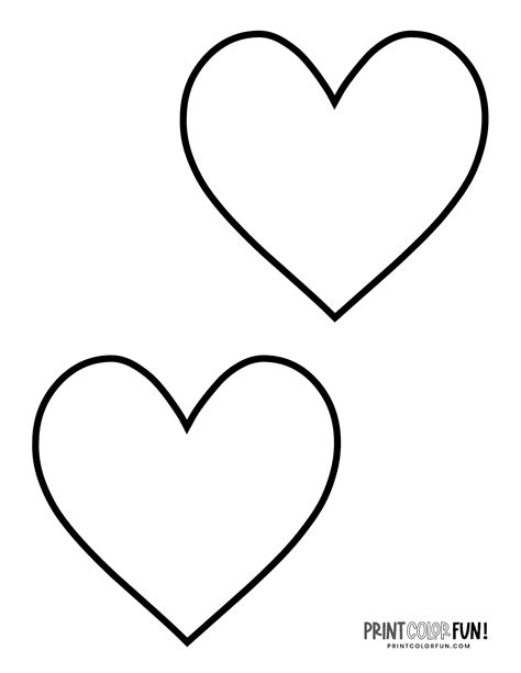 Printable Heart Coloring Page - Free Math Worksheet Printable