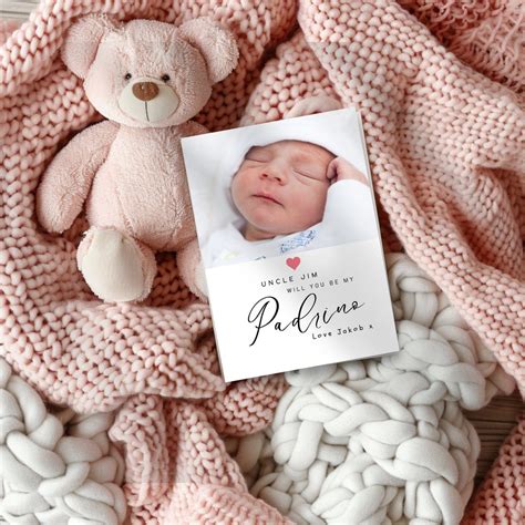 Will You Be My Padrinos Card, for Boy or Girl, Spanish Godfather ...