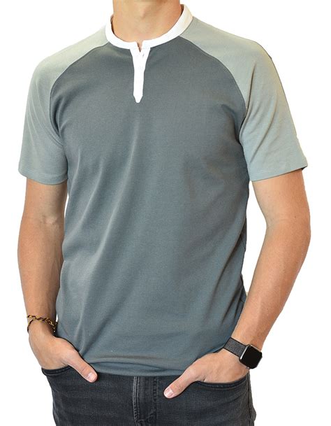 Short Sleeve, Super Soft Henley Polo Shirts