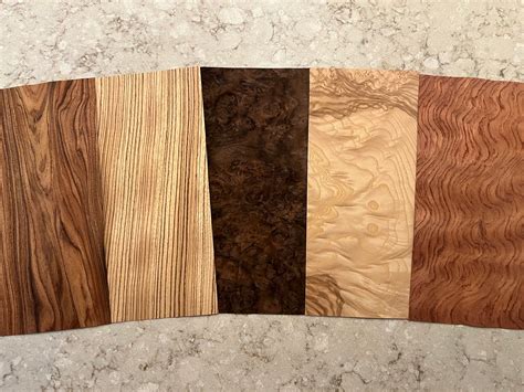 Exotic All Wood Veneer Sheets From Around the World. Each Pack Contains ...