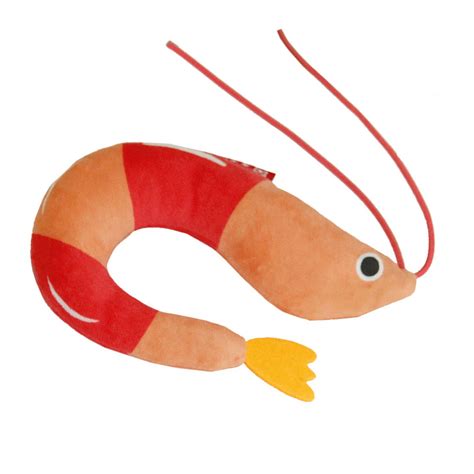 Plush Shrimp Cats Toy Catnips Peppermint Bells Dolls Promotes Exercise ...